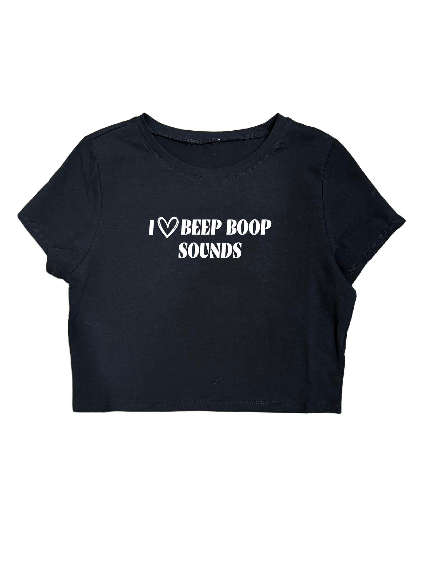 I 🩷 BEEP BOOP SOUNDS CROPTOPS