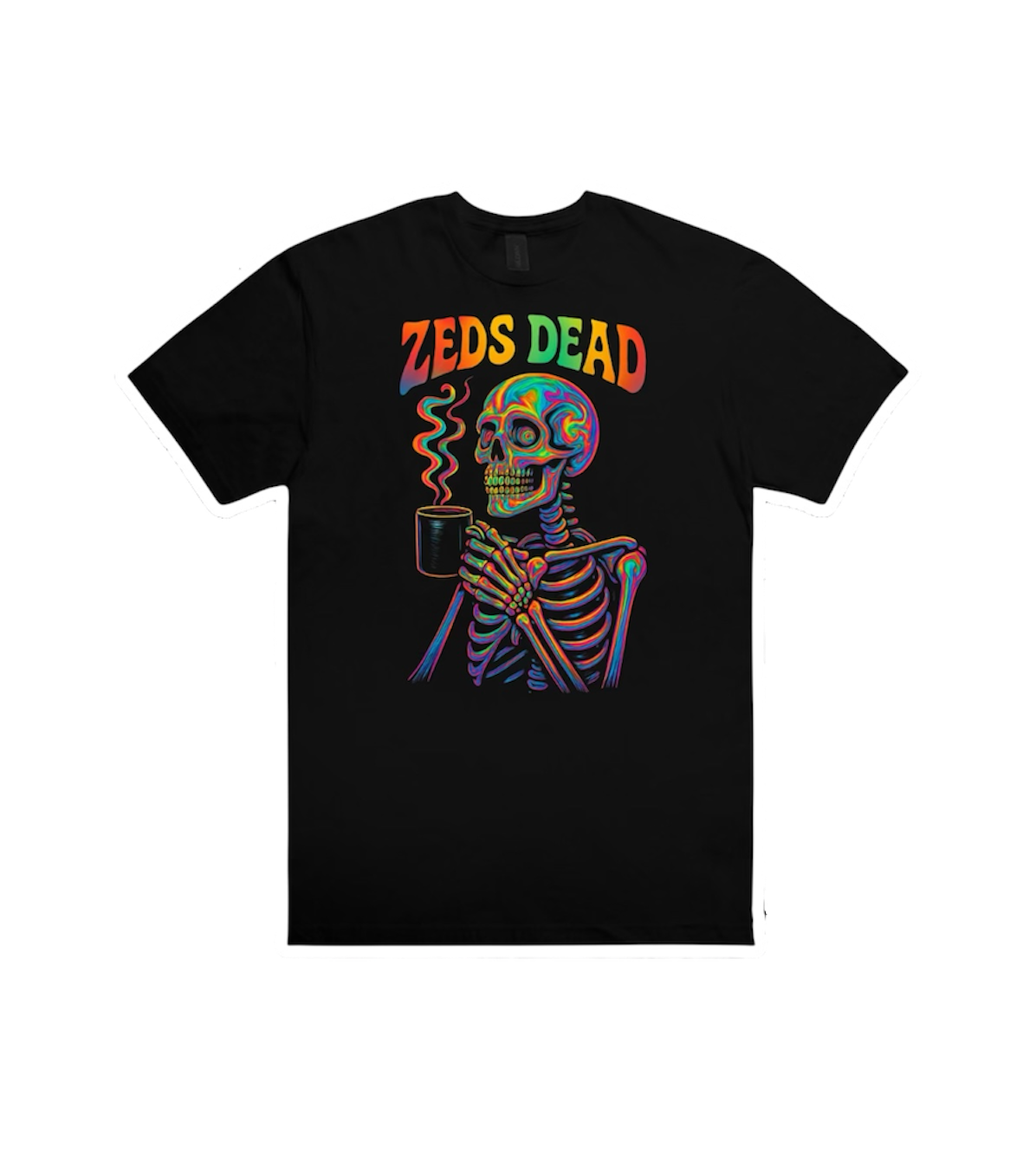 zeds dead coffee break inspired graphic t-shirt