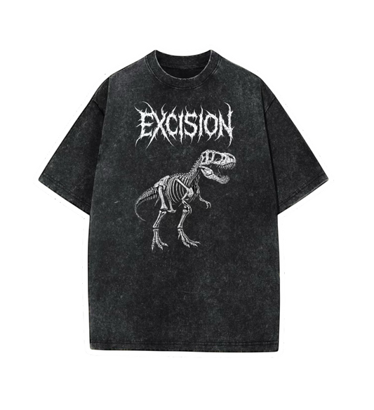 excision oversized acidwash t-shirts