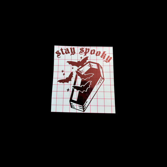 stay spooky car vinyl decal