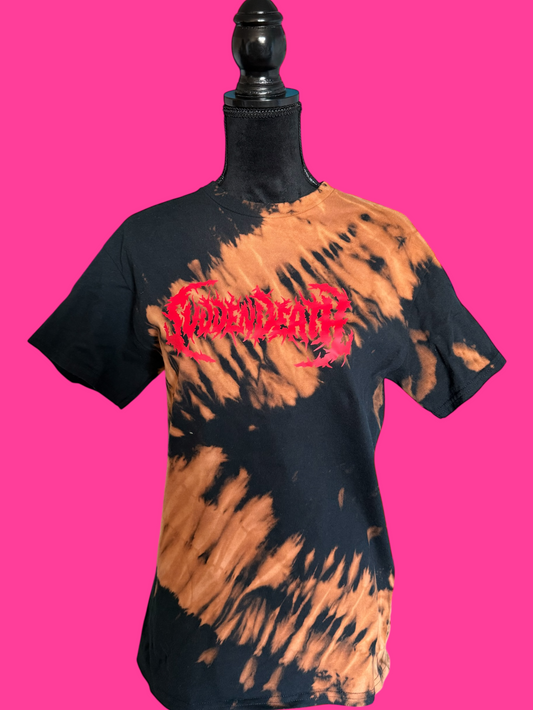 svdden death bleach dyed t-shirt