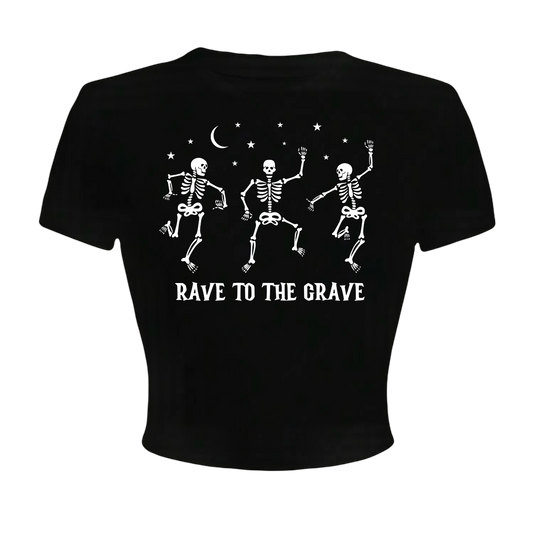 rave to the grave croptops