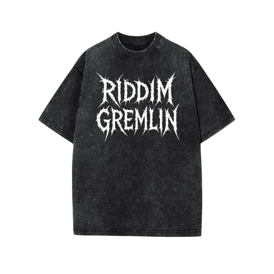 riddim gremlin oversized acidwash t-shirts