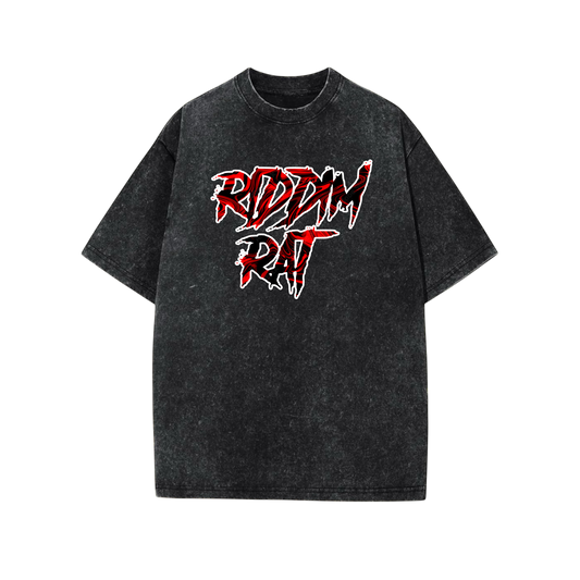 riddim rat oversized acidwash t-shirts