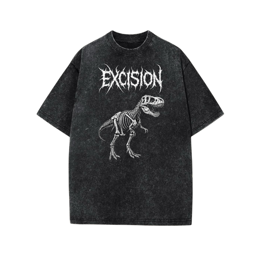 excision oversized acidwash t-shirts