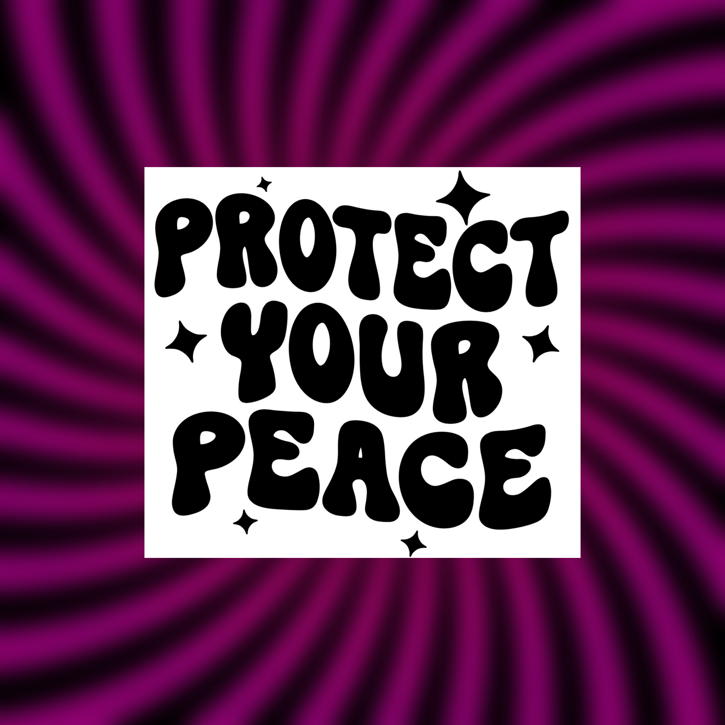protect your peace car vinyl decals