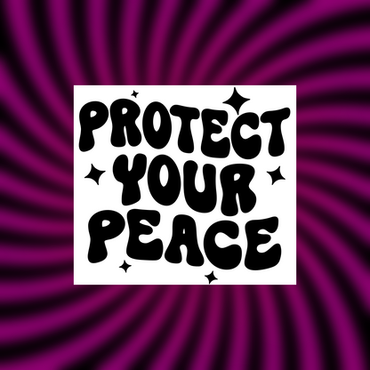 protect your peace car vinyl decals