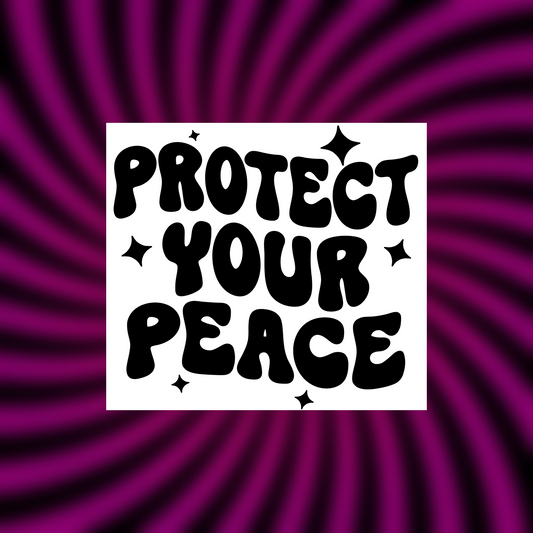 protect your peace car vinyl decals