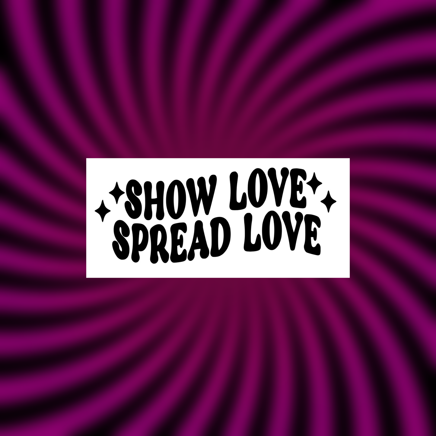 show love spread love car vinyl decals