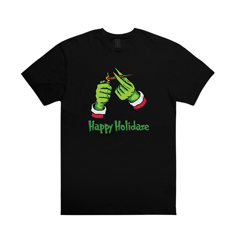 happy holidaze grinch t-shirts