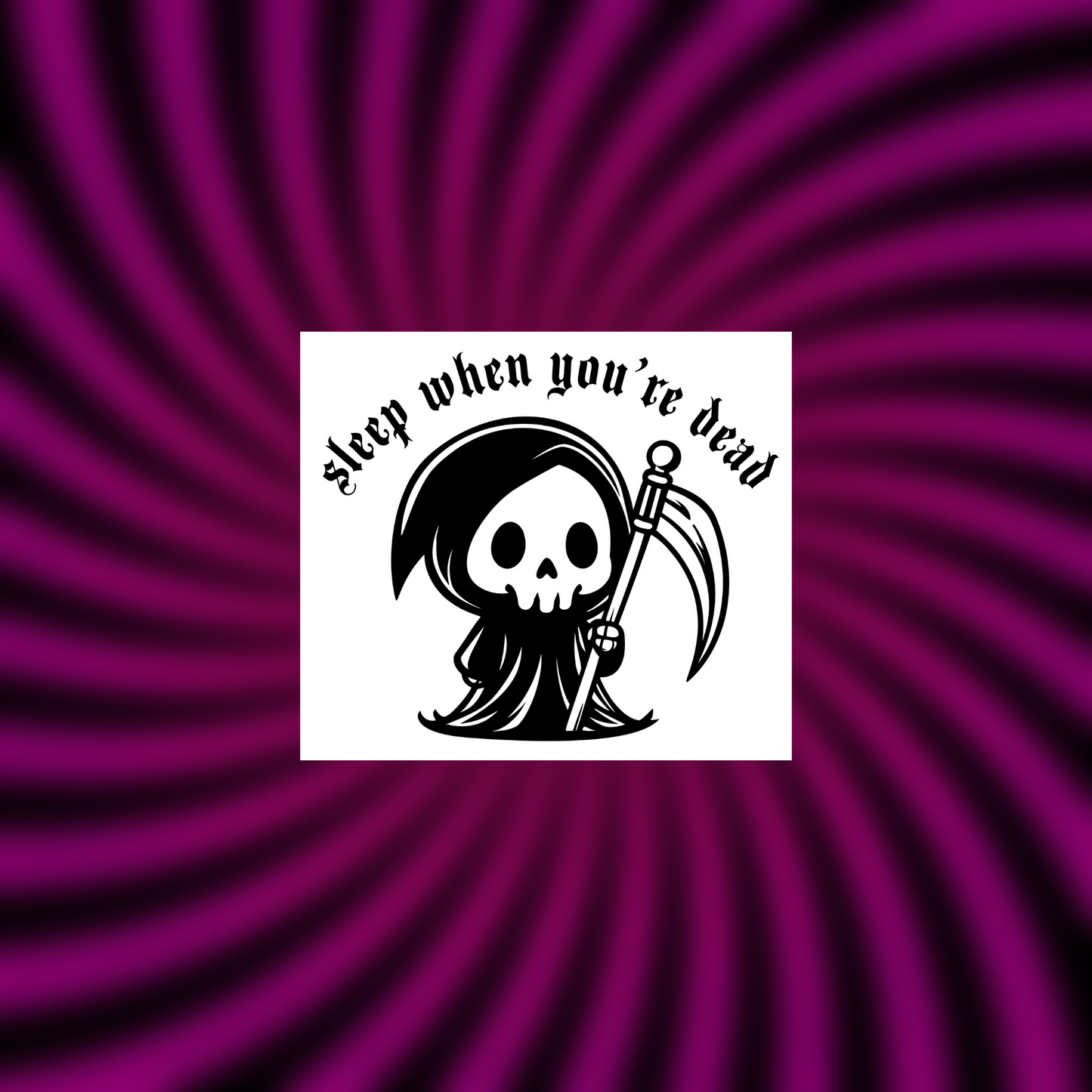 sleep when you’re dead car vinyl decals