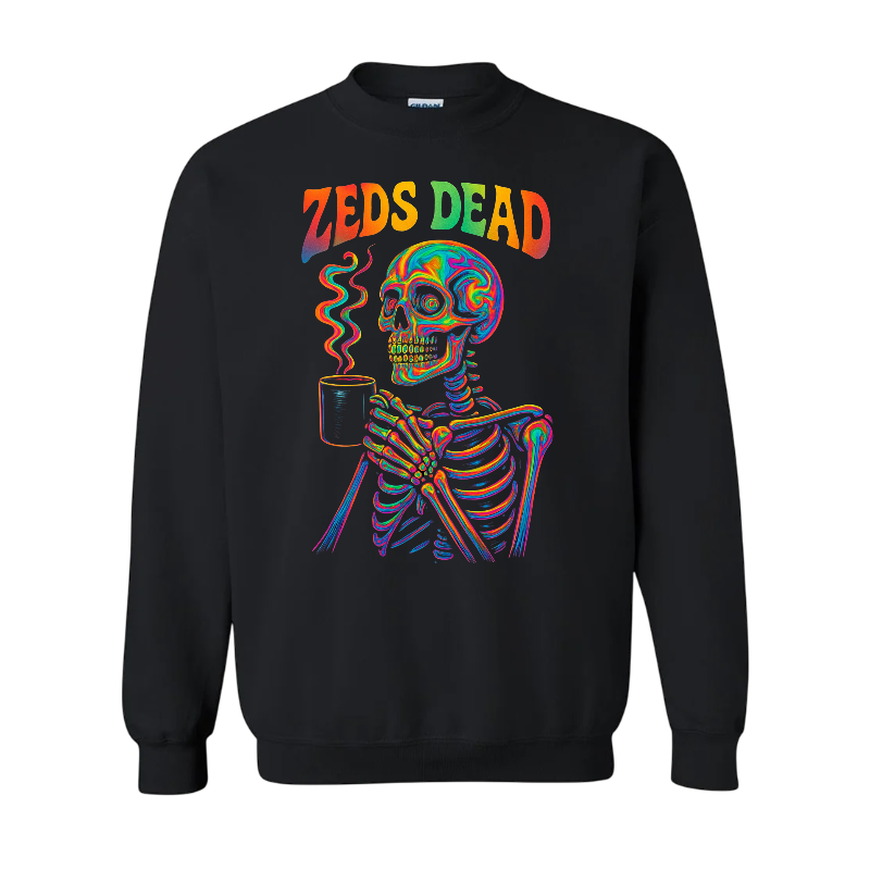 zeds dead “coffee break” inspired sweatshirt