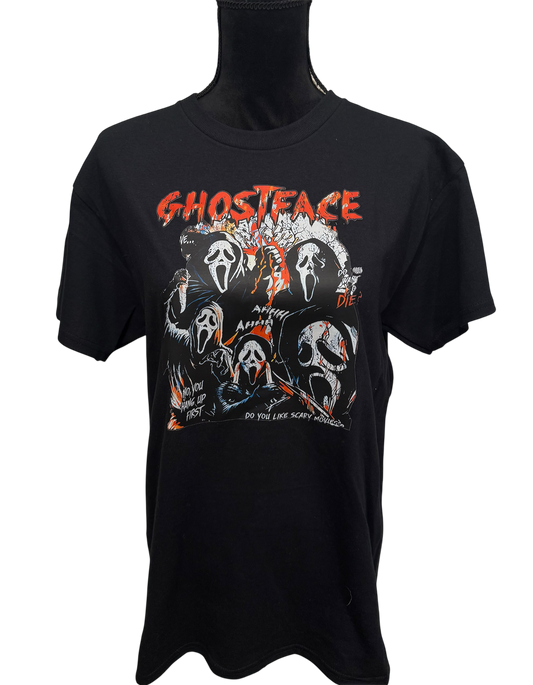 ghostface graphic t-shirt
