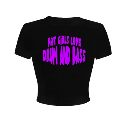 hot girls love drum and bass croptops