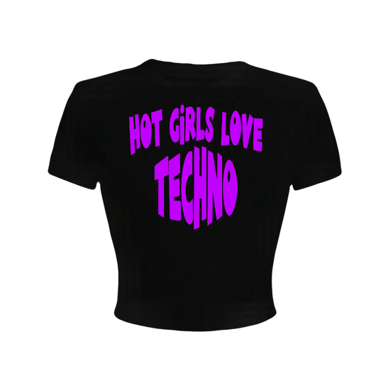 hot girls love techno croptops
