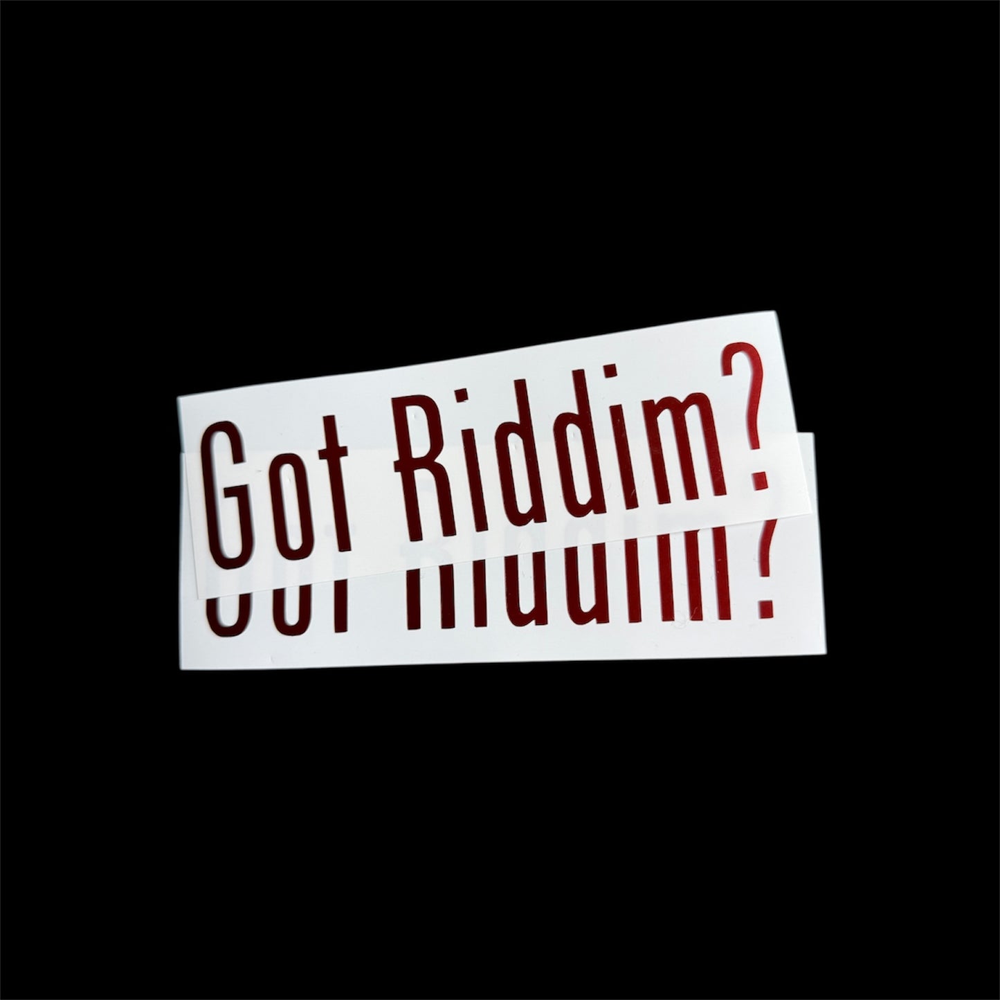 got riddim? car vinyl decals