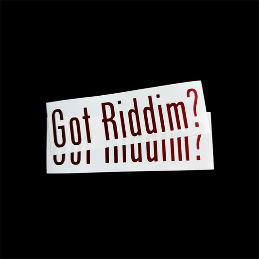 got riddim? car vinyl decals