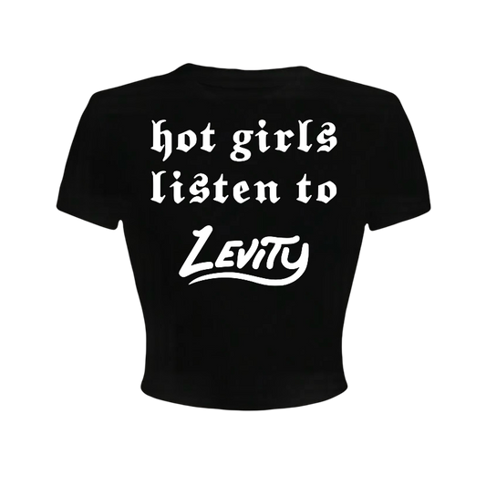 hot girls listen to levity croptops