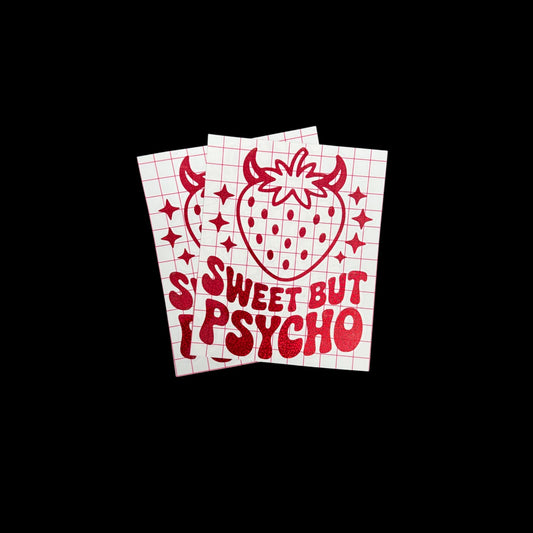 sweet but psycho car vinyl decals