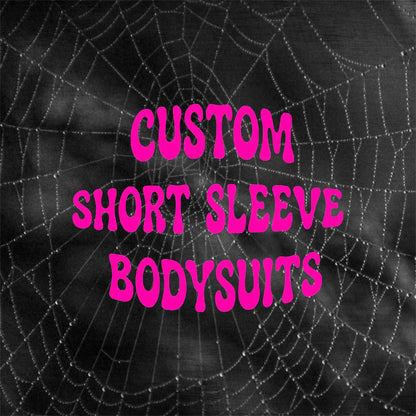 custom short sleeve bodysuits