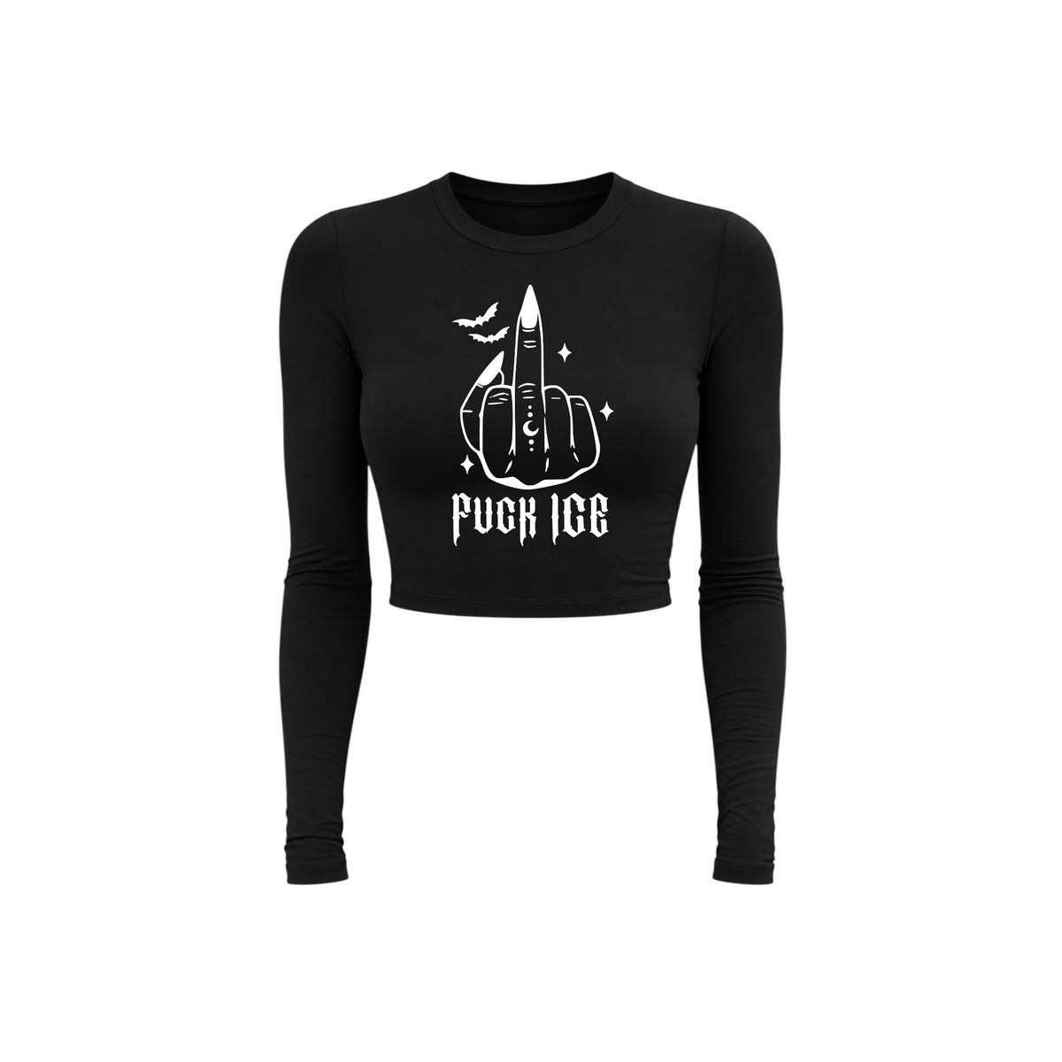 fuck ICE long sleeve croptops
